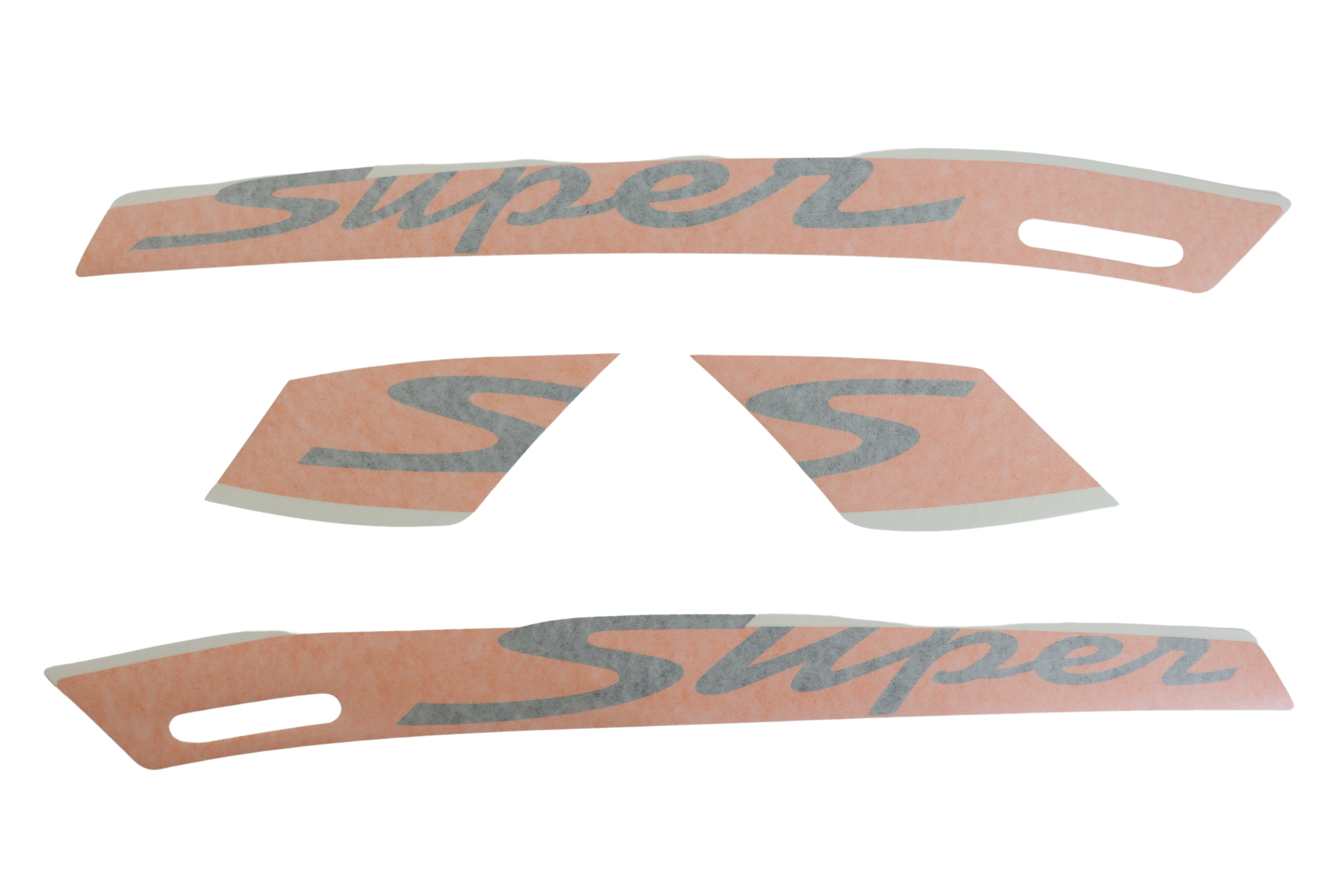 Aufkleber Dekorset Schriftzug Vespa GTS Super Sport Schwarz auf Orange
