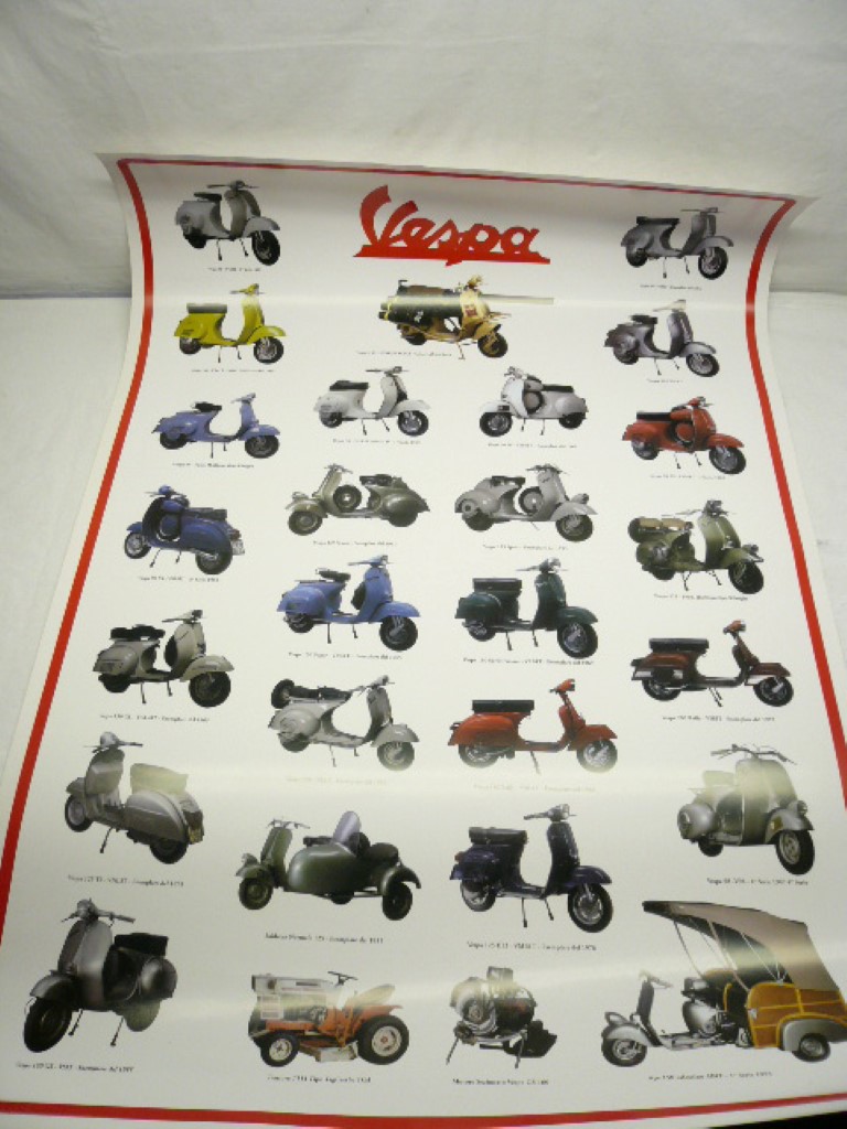 Poster Vespa Modelle "II"