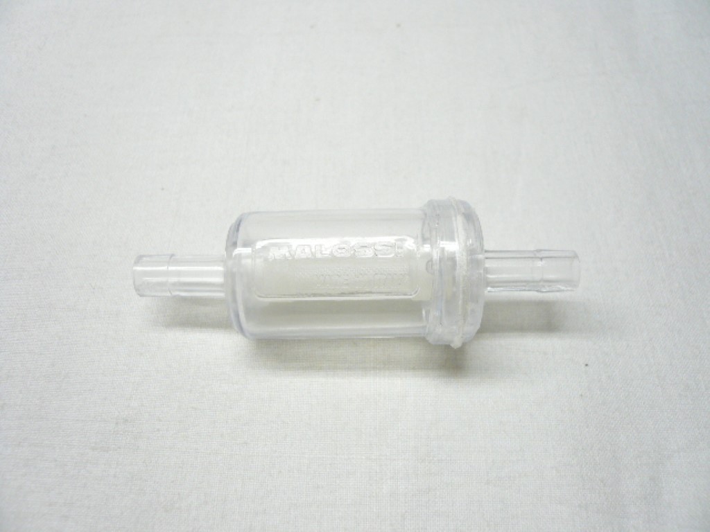 Benzinfilter MALOSSI Ø 6mm transparent rund